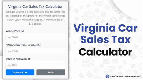 Virginia Car Sales Tax