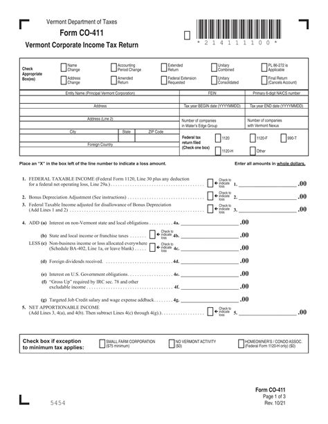 Vt Form Co 411 Fill Out Printable Pdf Forms Online