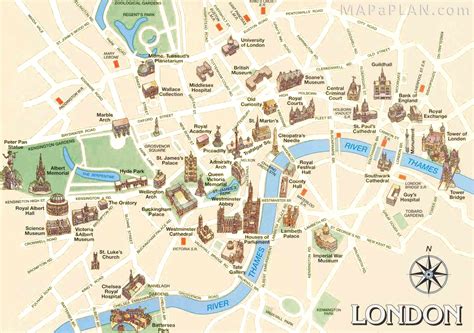 W Washington Map London Top Attractions Map