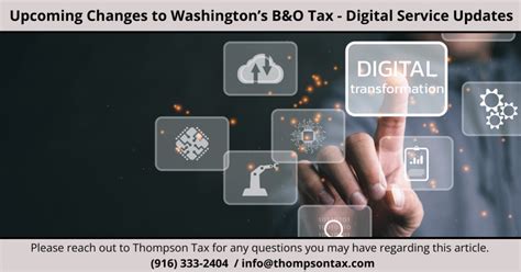 Washington B O Tax Digital Services Changes October 2025
