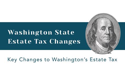 Washington State Estate Tax Changes Kaizen Financial Advisors Llc Washington State Estate Taxes Estate Planning Bill 5813 Tax Bill Estate Bill