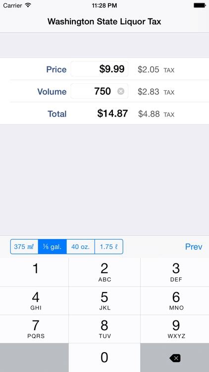 Washington State Liquor Tax Calculator By Frank Schmitt Washington State Liquor Tax Calculator By Frank Schmitt