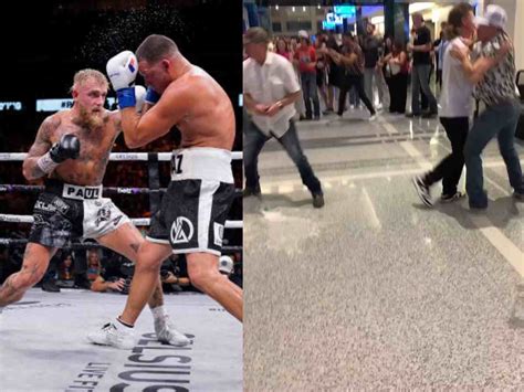 Watch Jake Paul Vs Nate Diaz Fight Ends In Brawl As Fans Go Crazy Outside The Arena Watch Jake Paul Vs Nate Diaz Fight Ends In Brawl As Fans Go Crazy Outside The Arena