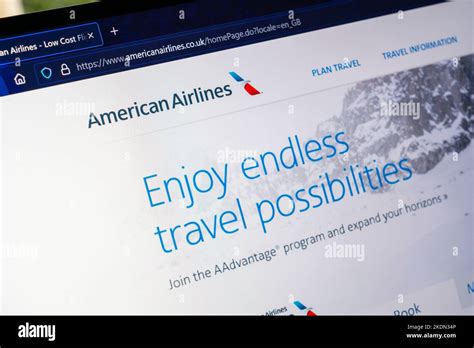 Website Flight Booking Page For American Airlines A Major Us Based Airline And The Largest In Website Flight Booking Page For American Airlines A Major Us Based Airline And The Largest In