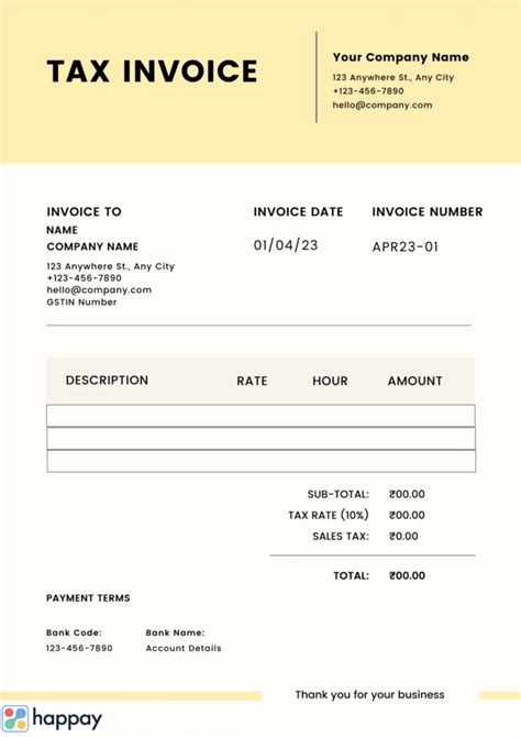 What Is A Tax Invoice Meaning Types Format And Example