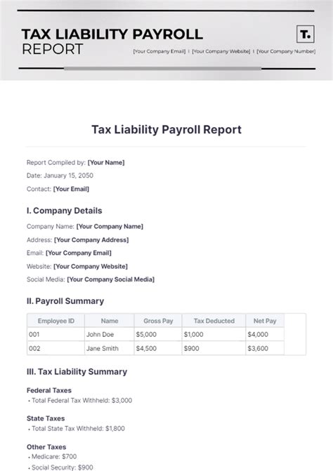 What Is A Tax Liability Report Help Center Workful