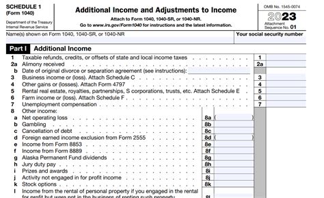 What Is Schedule 1 Tax Form