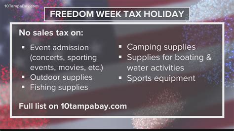 What Is Tax Free During Florida Amp 39 S Freedom Week Wtsp Com What Is Tax Free During Florida Amp 39 S Freedom Week Wtsp Com