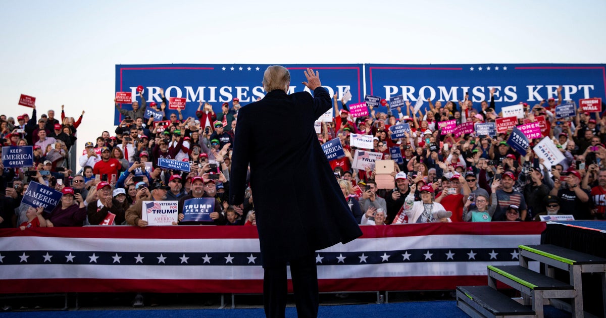What Trump S Final Rally Schedule Says About The Midterms Cbs News