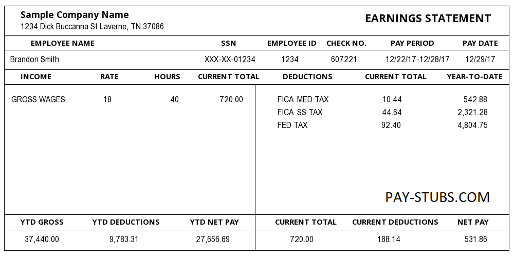 Where Is The Ein On A Pay Stub A Quick Guide Where Is The Ein On A Pay Stub A Quick Guide