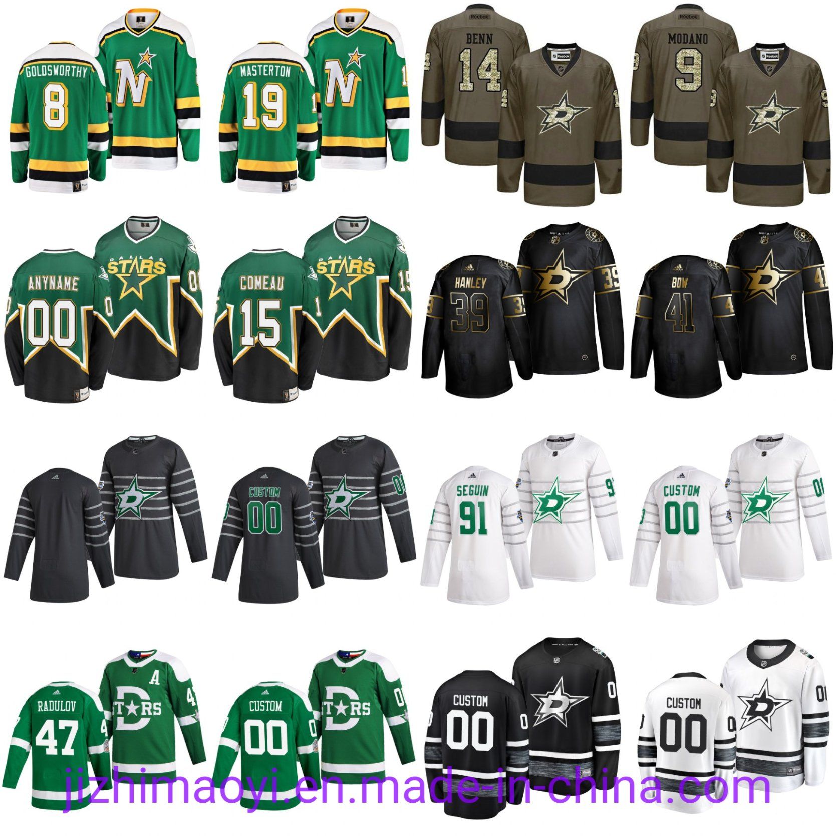 Wholesale Cheap Blackout Third Dallas Stars Alexander Radulov Jamie Benn Joe Pavelski Miro