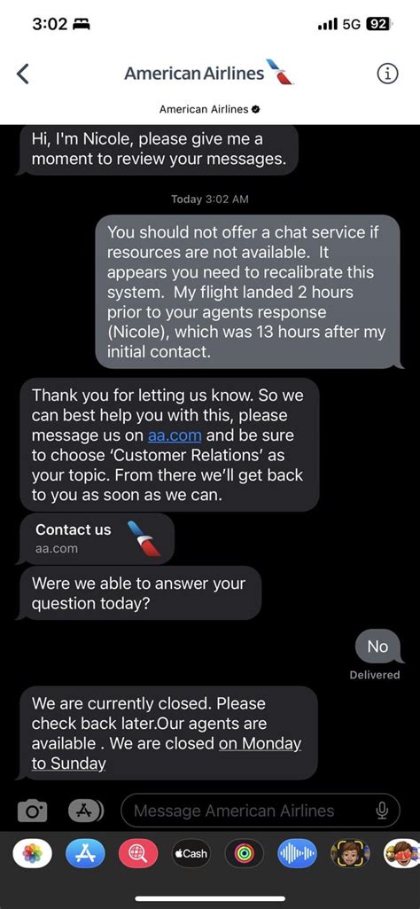 Why Offer Customer Service Via Chat R Americanairlines Why Offer Customer Service Via Chat R Americanairlines