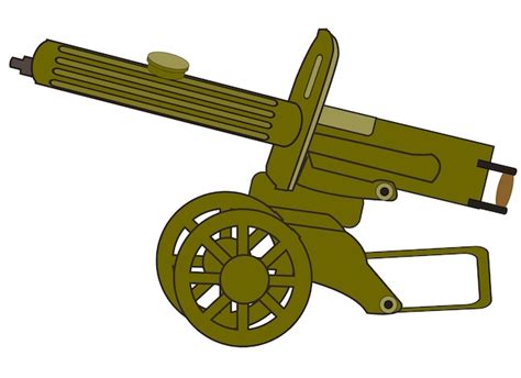 Wwi Machine Gun Clip Art
