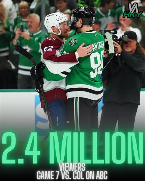 X Victory Ave Hky Dallas Stars Game 7 Delivered On Abc Drawing In 2 4 Million Viewers
