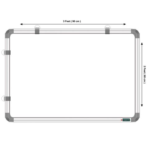 Yajnas 89 59 Cm Premium Non Magnetic Double Sided White Board And Chalk Yajnas 89 59 Cm Premium Non Magnetic Double Sided White Board And Chalk