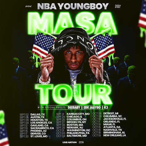 Youngboy Never Broke Again 2025 Masa Tour Dates Announced Youngboy Never Broke Again 2025 Masa Tour Dates Announced